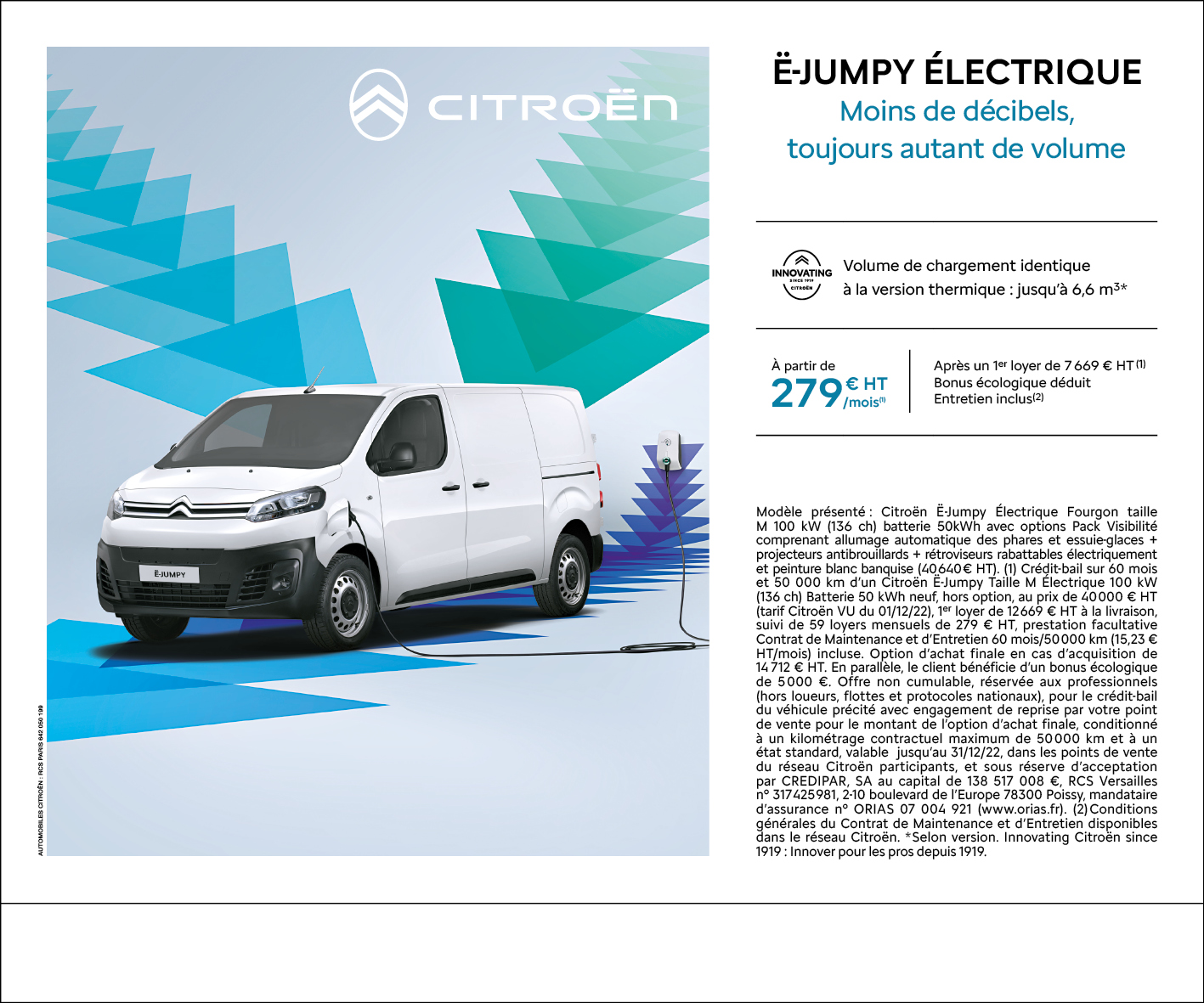 Jumpy 100% électrique en décembre chez Citroën à Brest